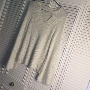 White sparkly sweater